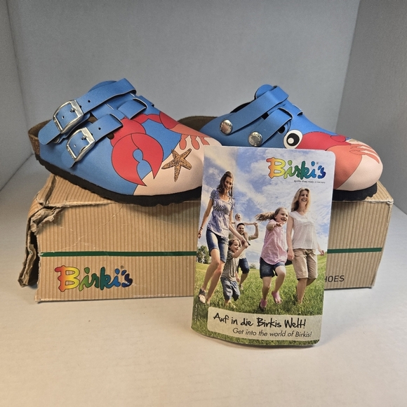 Birkenstock Birki's Unisex Kids Kay Birko Flor Crab Slingback Clogs Size E29 C11 - Picture 8 of 9
